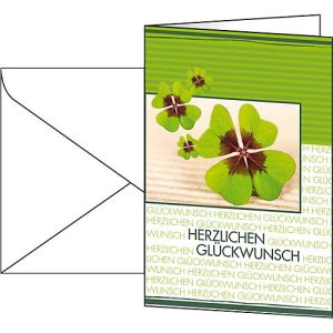 10 Glückwunsch-Karten ‚Fortune‘ + 10 Umschläge 10 Glückwunsch-Karten ‚Fortune‘ + 10 Umschläge