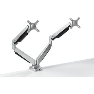 2-fach-Monitorarm Bakker Elkhuizen Smart Office 12, bis 27′, Tischhalterung, höhenver 2-fach-Monitorarm Bakker Elkhuizen Smart Office 12, bis 27′, Tischhalterung, höhenver