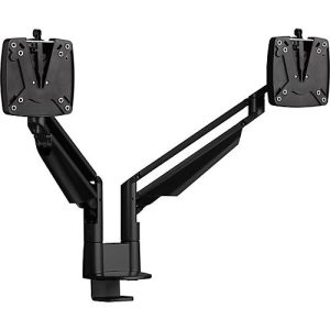2-fach-Monitorarm Novus CLU Duo C, bis 27″, Tischhalterung, schwenk-/höhenverstellbar, schwarz 2-fach-Monitorarm Novus CLU Duo C, bis 27″, Tischhalterung, schwenk-/höhenverstellbar, schwarz