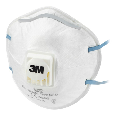 3M Atemschutzmaske 8822 FFP2NRD m.Ventil b.10xAGW-Wert EN149:2001+A1:2009