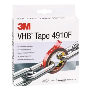 3M Montageband VHB Tape 4910F 19 mm x 3 m Rolle transparent 3M Montageband VHB Tape 4910F 19 mm x 3 m Rolle transparent