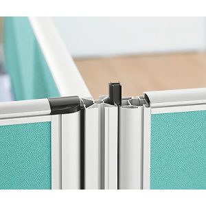4 x 90° Winkelverkettung Schallschutz System 40, für Stellwandhöhe 1800 mm 4 x 90° Winkelverkettung Schallschutz System 40, für Stellwandhöhe 1800 mm