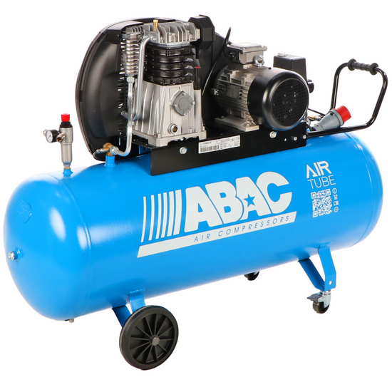 ABAC EXP A39B 200 CT3 – Drehstrombetriebener Elektroluftkompressor mit Riemenantrieb – 3-PS-Motor – 200 Liter