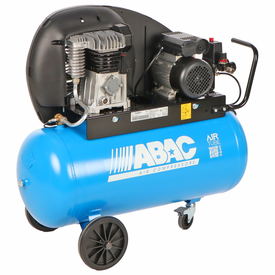 ABAC EXT A29B 90 CM3 - Einphasiger elektrischer Luftkompressor mit Riemenantrieb - Motor 3 PS - 90 Liter