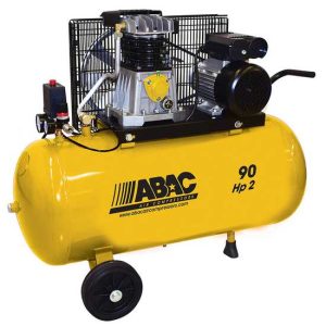 ABAC LINE B26/90 CM2 – Einphasiger elektrischer Luftkompressor mit Riemenantrieb – Motor 2 PS – 90 l