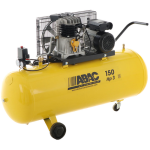 ABAC LINE B26B/150 CM3 – Einphasiger elektrischer Luftkompressor mit Riemenantrieb – Motor 3 HP – 150 Liter
