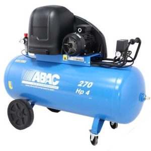 ABAC SILENT A39B 270 CT4 – Schallgedämpfter dreiphasiger riemengetriebener elektrischer Luftkompressor – 4 PS Motor – 270 Liter ABAC SILENT A39B 270 CT4 – Schallgedämpfter dreiphasiger riemengetriebener elektrischer Luftkompressor – 4 PS Motor – 270 Liter