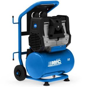 ABAC SILVERSTONE OS15P – Schallgedämpfter, ölfreier, einphasiger elektrischer Luftkompressor – Motor 1,5 PS – 10 l ABAC SILVERSTONE OS15P – Schallgedämpfter, ölfreier, einphasiger elektrischer Luftkompressor – Motor 1,5 PS – 10 l