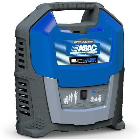 Abac Suitcase – Tragbarer, ölfreier Einphasen-Elektroluftkompressor – 1,5-PS-Motor