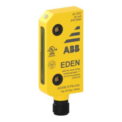 ABB Stotz S&J Unfallschutzsnsor IP69K Adam DYN-Info M12-5