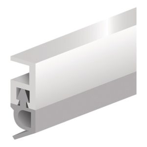 Abdichtungsschiene PTS-AR L.2100mm B.5mm Ku.blk weiß m.Weich PVC-Lippe ELLEN Abdichtungsschiene PTS-AR L.2100mm B.5mm Ku.blk weiß m.Weich PVC-Lippe ELLEN