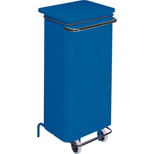 Abfallbehälter Conticolor, mit Pedal, Inhalt 110 Liter, blau