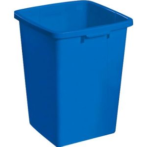 Abfallbehälter ohne Deckel, 90 Liter, blau Abfallbehälter ohne Deckel, 90 Liter, blau