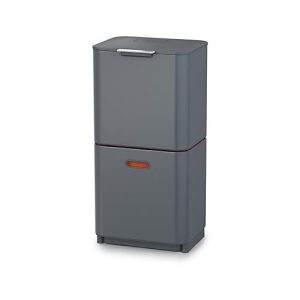 Abfallsammler Intelligent Waste Totem, rechteckig, Fach + Schublade, 60 l, mit Deckel, Edelstahl, graphite Abfallsammler Intelligent Waste Totem, rechteckig, Fach + Schublade, 60 l, mit Deckel, Edelstahl, graphite