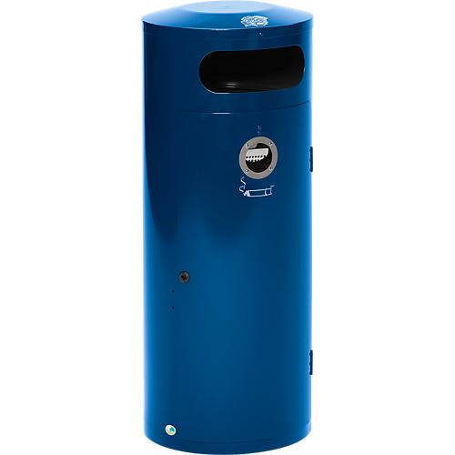 Abfallsammler KS 70, mit innenliegendem Ascher, enzianblau