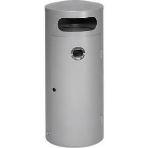 Abfallsammler KS 70, mit innenliegendem Ascher, silber