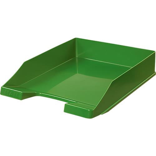 Ablagekorb HAN Klassik, für Format A4/C4, mit Beschriftungsfeld, stapelbar, B 255 x T 348 x H 65 mm, Kunststoff, grün, 10 Stück