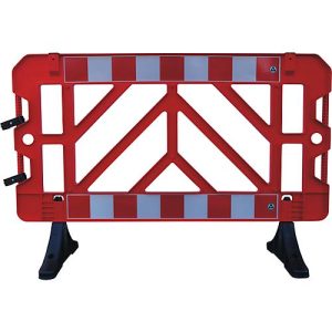 Absperrgitter 2er Set, 1000 x 1500 mm, rot-weiß Absperrgitter 2er Set, 1000 x 1500 mm, rot-weiß