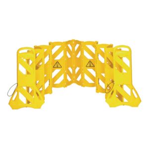 Absperrgitter PE gelb B600xH1000mm mobil,16-tlg.RUBBERMAID Absperrgitter PE gelb B600xH1000mm mobil,16-tlg.RUBBERMAID
