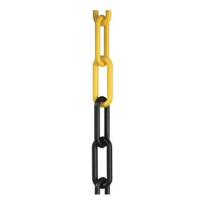 Absperrkette Ku.gelb/schwarz 6mm L.25m Absperrkette Ku.gelb/schwarz 6mm L.25m