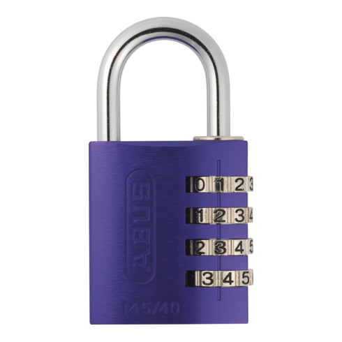 ABUS Zahlenschloss 145/40 lila mit EAN