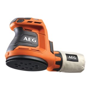 AEG Akku-Exzenterschleifer BEX18-125-0 18V Solo-Version inkl. Staubbeutel, Schleifpapier im Karton