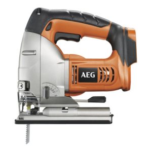 AEG Akku-Stichsäge BST18X-0 18V Solo-Version inkl. 2x Sägeblätter, Spanreisschutz, Gleitsohle im Karton