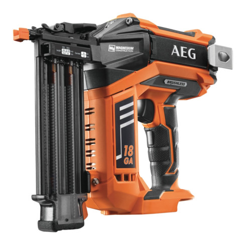 AEG Brushless Akku-Nagler B18N18 18V Solo-Version inkl. Gürtelclip im Transportkoffer
