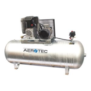 Aerotec N60-500 Z PRO liegend – 400 Volt verzinkt Kompressor ölgeschmiert