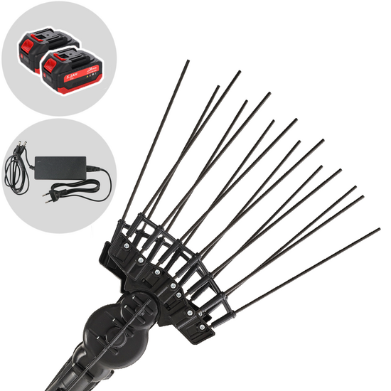 Aima Twist Plus Cordless – Elektrischer Akku-Olivenrüttler – Fester Aluminiumschaft – 2 x 21V 5,2Ah