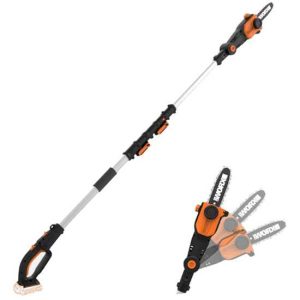 Akku-Astkettensäge auf Teleskopschaft Worx WG349E.9 – 20V – bis zu 4 m verlängerbar – SOLO – OHNE AKKU UND LADEGERÄT Akku-Astkettensäge auf Teleskopschaft Worx WG349E.9 – 20V – bis zu 4 m verlängerbar – SOLO – OHNE AKKU UND LADEGERÄT