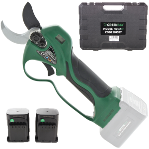 Akku-Baumschere Greenbay TopCut 33 – Zwei 16.8 V – 4Ah Akkus Akku-Baumschere Greenbay TopCut 33 – Zwei 16.8 V – 4Ah Akkus