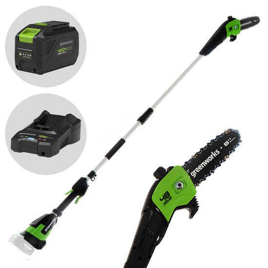 Akku-Hochentaster mit Teleskopschaft Greenworks G48PS 48V - 4Ah Akku