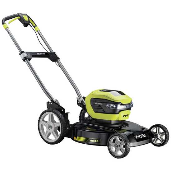Akku‐Mulch‐Mäher RYOBI RY36LMMX51A‐140, inkl. 1x 36 V 4Ah Akku, Schnittbreite 51 cm,