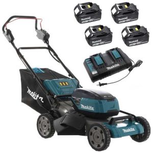 Akku Rasenmäher 2X18V-53cm MAKITA DLM530PT4 mit 4 Akkus im Lieferumfang Akku Rasenmäher 2X18V-53cm MAKITA DLM530PT4 mit 4 Akkus im Lieferumfang