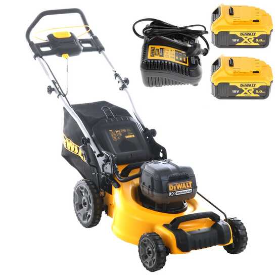 Akku-Rasenmäher DeWalt DCMW564P2-QW - 2 Akkus 18V/5Ah - Schnittbreite 48 cm