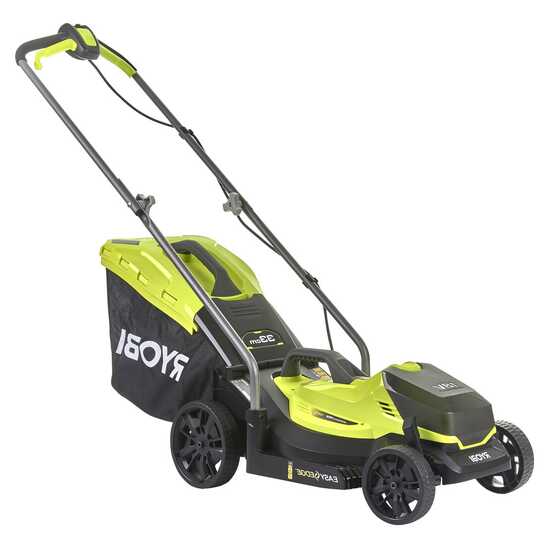 Akku-Rasenmäher RYOBI RLM18X33B40 - 18V - 4Ah - 35 Lt. Fangkorb - 33 cm Schnittbreite