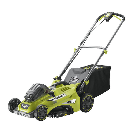 Akku-Rasenmäher RYOBI RLM36X46H50PG - MAX POWER 36V - 5Ah - 45 l Grasfangkorb - 46 cm Schnittbreite