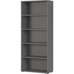 Aktenregal, 5 OH, B 800 x T 400 x H 1970 mm, graphit Aktenregal, 5 OH, B 800 x T 400 x H 1970 mm, graphit
