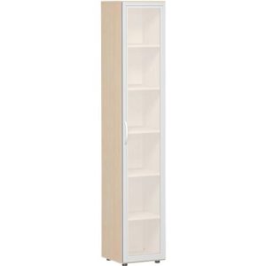 Aktenschrank ALICANTE, 6 Ordnerhöhen, 5 Böden, Glastür links, B 400 x T 400 x H 2160 mm, Aktenschrank ALICANTE, 6 Ordnerhöhen, 5 Böden, Glastür links, B 400 x T 400 x H 2160 mm,