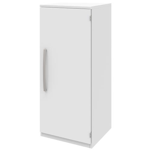 Aktenschrank BARI, 3 OH, 2 Böden, Türanschlag rechts, B 427 x T 430 x H 1117 mm, weiß