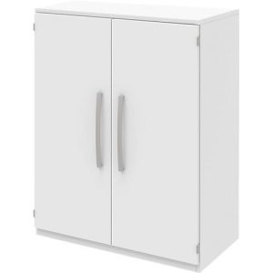 Aktenschrank BARI, 3 Ordnerhöhen, 2 Böden, B 819 x T 430 x H 1117 mm, weiß Aktenschrank BARI, 3 Ordnerhöhen, 2 Böden, B 819 x T 430 x H 1117 mm, weiß