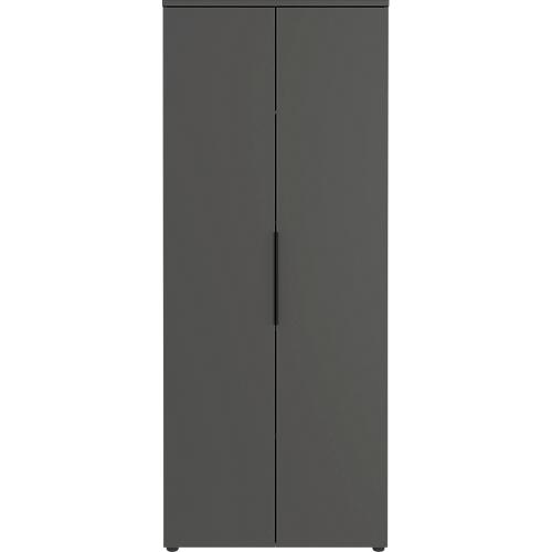 Aktenschrank Porto, 4 Türen und 2 Einlegeböden, 5 OH, B 810 x T 400 x H 1970 mm, graphit