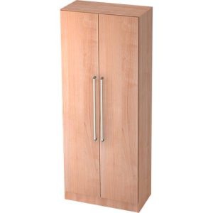 Aktenschrank TARVIS, mit Griff ohne Schloss, 5 Ordnerhöhen, B 800 x T 420 x H 2004 mm, Nussbaum-Dekor Aktenschrank TARVIS, mit Griff ohne Schloss, 5 Ordnerhöhen, B 800 x T 420 x H 2004 mm, Nussbaum-Dekor