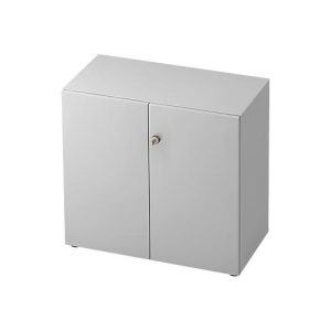 Aktenschrank TOPAS LINE, 2 Ordnerhöhen, Türen abschließbar, lichtgrau/lichtgrau Aktenschrank TOPAS LINE, 2 Ordnerhöhen, Türen abschließbar, lichtgrau/lichtgrau