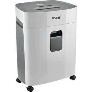 Aktenvernichter Dahle PaperSAFE® 260, Partikelschnitt 4 x 12 mm, P-4, 25 l, 1-12 Blatt Schnittleistung, mit Rollen, grau Aktenvernichter Dahle PaperSAFE® 260, Partikelschnitt 4 x 12 mm, P-4, 25 l, 1-12 Blatt Schnittleistung, mit Rollen, grau
