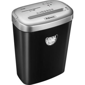 Aktenvernichter Fellowes® PowerShred 53C, Partikelschnitt 4 x 35 mm, P-4, 23 l, 9 Blatt Schnittleistung, schwarz-silber Aktenvernichter Fellowes® PowerShred 53C, Partikelschnitt 4 x 35 mm, P-4, 23 l, 9 Blatt Schnittleistung, schwarz-silber