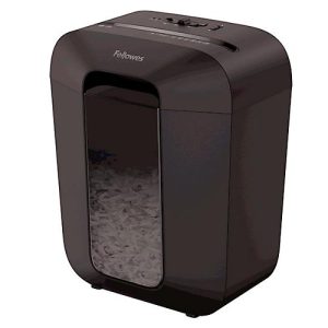 Aktenvernichter Fellowes® Powershred LX 45, Partikelschnitt 4 x 37 mm, P-4, 17 l, 8 Blatt Schnittleistung, schwarz Aktenvernichter Fellowes® Powershred LX 45, Partikelschnitt 4 x 37 mm, P-4, 17 l, 8 Blatt Schnittleistung, schwarz