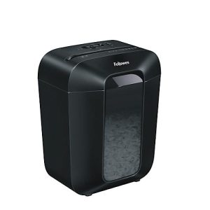 Aktenvernichter Fellowes® Powershred LX50, Partikelschnitt 4 x 37 mm, P-4, 17 l, 9 Blatt Schnittleistung, Sicherheitsstopp, schwarz Aktenvernichter Fellowes® Powershred LX50, Partikelschnitt 4 x 37 mm, P-4, 17 l, 9 Blatt Schnittleistung, Sicherheitsstopp, schwarz