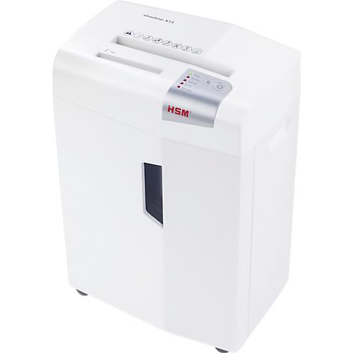 Aktenvernichter HSM shredstar X13, Sicherheitsstufe 4, Partikelschnitt 4 x 37 mm, 13 Blatt, weiß-silber